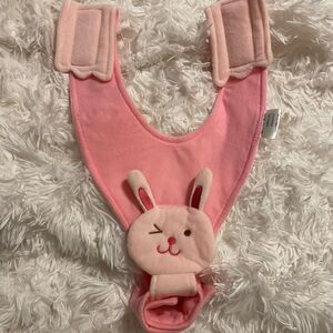 Kakiblin Hands Free Baby Bottle Holder, Pink Bunny